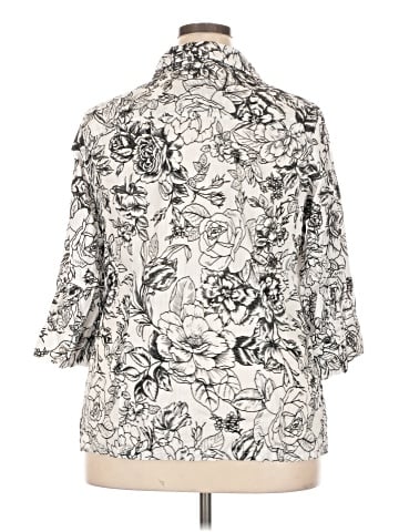 Karen Scott 3/4 Sleeve Button-Down Shirt (view 2)
