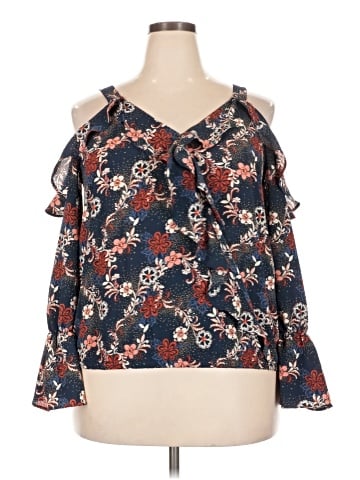 Charming Charlie 3/4 Sleeve Blouse (view 1)