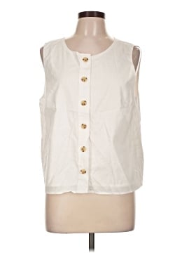 J.Crew Factory Store Sleeveless Button-Down Shirt (view 1)