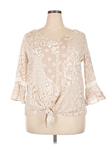 AB Studio 3/4 Sleeve Blouse (view 1)