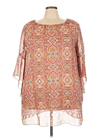 Tacera 3/4 Sleeve Blouse (view 1)