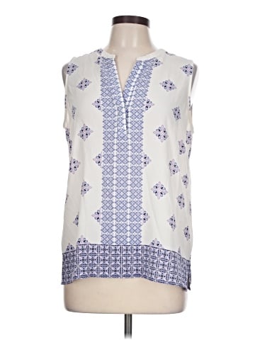 fleur bleue Sleeveless Blouse (view 1)