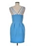 ASOS 100% Polyester Solid Blue Cocktail Dress Size 6 - photo 2