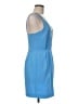 ASOS 100% Polyester Solid Blue Cocktail Dress Size 6 - photo 4