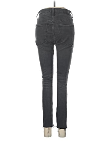 Madewell Petite Curvy High-Rise Skinny Jeans in Black Sea (view 2)
