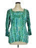 Laura Ashley Teal 3/4 Sleeve Blouse Size XL (estimated) - photo 1