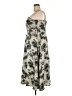 Unbranded 100% Polyester Floral Gray Cocktail Dress Size XXL - photo 5