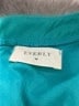 Everly 100% Polyester Solid Teal Casual Dress Size M - photo 7