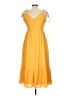 BCBGeneration 100% Polyester Yellow Casual Dress Size 10 - photo 2