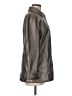 Chico's 100% Polyester Metallic Gray Coat Size M - photo 4