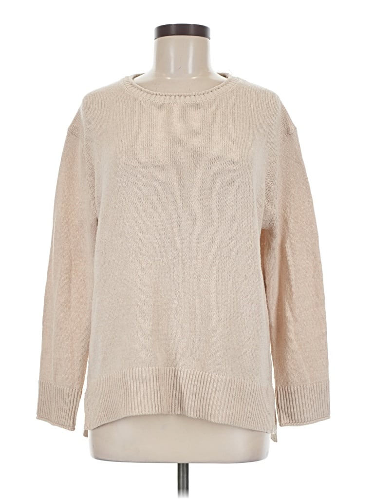 Pre-owned Ella Moss Pullover Sweater In Tan
