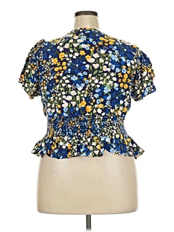 City Chic Short Sleeve Blouse (view 2)