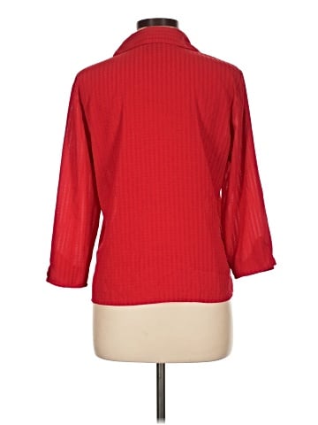 Notations 3/4 Sleeve Button-Down Shirt (view 2)