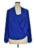 Lilly Pulitzer 100% Polyester Blue 3/4 Sleeve Blouse Size XL - photo 1