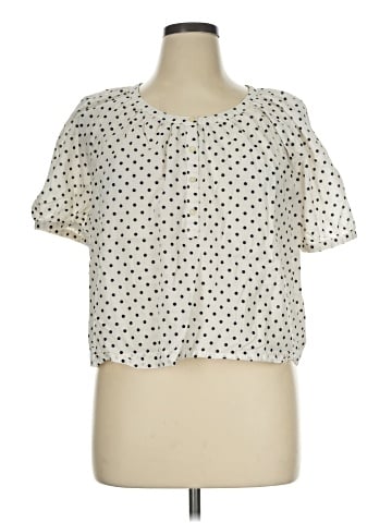 Ann Taylor Factory Short Sleeve Blouse (view 1)