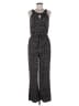 En Focus Studio Chevron-herringbone Black Jumpsuit Size 10 - photo 1