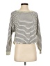 Hem & Thread Stripes Ivory Pullover Sweater Size S - photo 1