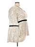 Venus Silver Long Sleeve Blouse Size 3X - photo 4