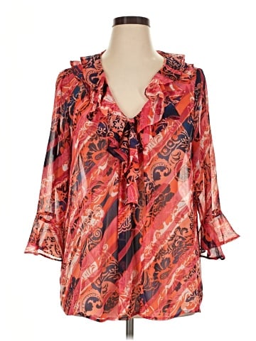 Jones New York Signature 3/4 Sleeve Blouse (view 1)