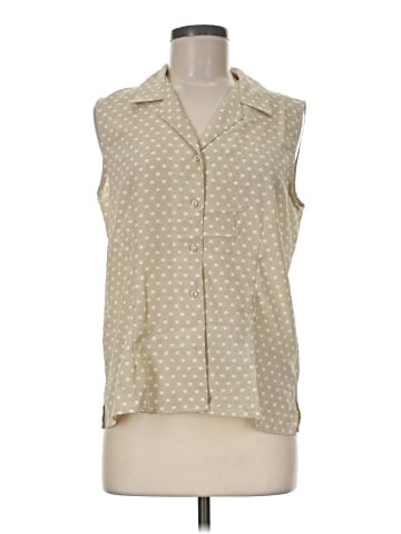 Notations Sleeveless Button-Down Shirt (view 1)