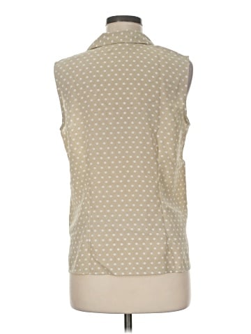 Notations Sleeveless Button-Down Shirt (view 2)