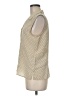 Notations Polka Dots Ivory Sleeveless Button-Down Shirt Size M - photo 5