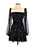 Wilfred 100% Polyester Stars Black Cocktail Dress Size XS - photo 1