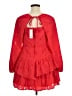 Francesca's 100% Polyester Red Cocktail Dress Size XL - photo 2