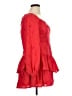 Francesca's 100% Polyester Red Cocktail Dress Size XL - photo 4