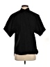Massimo Dutti Solid Black Short Sleeve Blouse Size 2 - photo 1