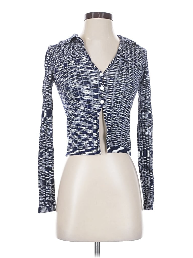 Pre-owned Cotton Candy La Cardigan Sweater In Blue