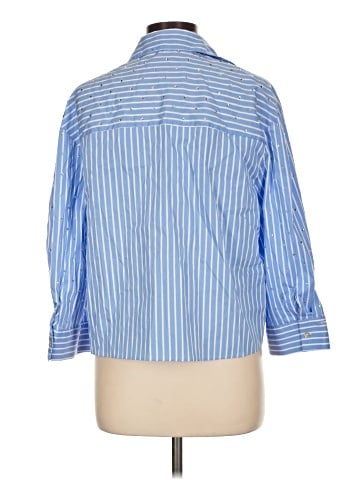 MNG 3/4 Sleeve Button-Down Shirt (view 2)