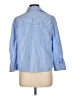 MNG Stripes Blue 3/4 Sleeve Button-Down Shirt Size 10 - photo 2