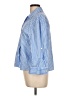 MNG Stripes Blue 3/4 Sleeve Button-Down Shirt Size 10 - photo 5