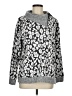 Tribal Animal Print Silver Pullover Sweater Size M - photo 1