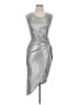 Forever 21 Metallic Silver Cocktail Dress Size L - photo 1
