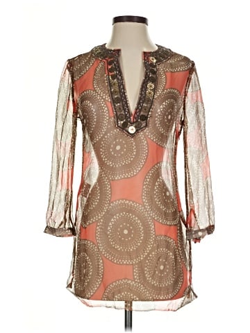 Tory Burch 3/4 Sleeve Silk Top (view 1)