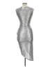 Forever 21 Metallic Silver Cocktail Dress Size L - photo 2