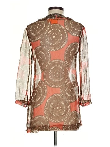 Tory Burch 3/4 Sleeve Silk Top (view 2)