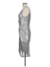 Forever 21 Metallic Silver Cocktail Dress Size L - photo 5