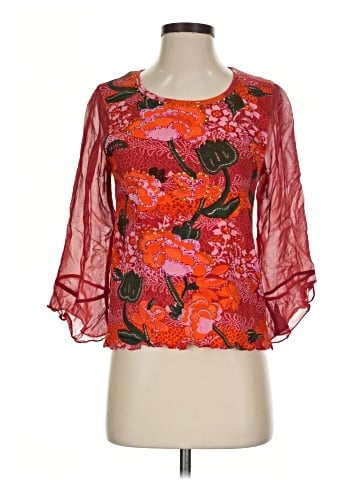 Jane Ashley 3/4 Sleeve Blouse (view 1)