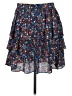 J.Crew 100% Polyester Floral Blue Casual Skirt Size 6 - photo 2