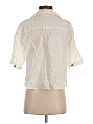 Zara 3/4 Sleeve Button-Down Shirt (view 2)