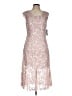 Alex Evenings 100% Polyester Silver Cocktail Dress Size 10 - photo 1
