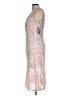 Alex Evenings 100% Polyester Silver Cocktail Dress Size 10 - photo 5