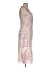 Alex Evenings 100% Polyester Silver Cocktail Dress Size 10 - photo 4