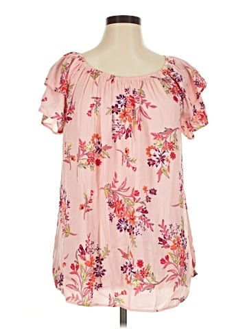 Terra & Sky Short Sleeve Blouse (view 1)