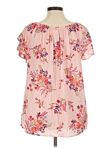 Terra & Sky Short Sleeve Blouse (view 2)