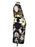 ASOS Graphic Black Cocktail Dress Size 4 - photo 4