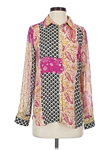 Rose + Olive Long Sleeve Blouse (view 1)